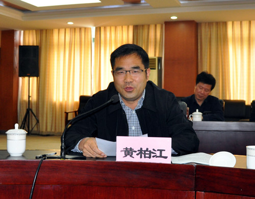 专家组成员黄柏江教授提反馈意见